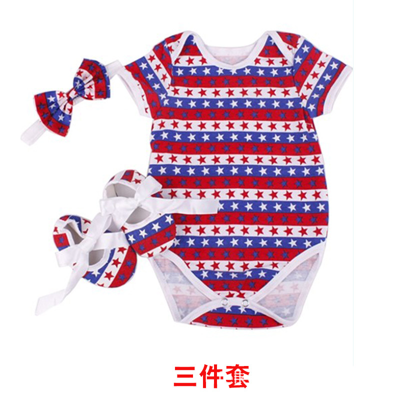 Picture of Factory Direct Sales Baby Jumpsuit Summer Baby Short-Sleeved Harem Shoes Rose Leopard Print Romper Suit