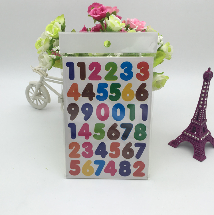 Picture of Spot smiley stickers children's kindergarten reward stickers color digital alphabet sticker sticker wholesale
