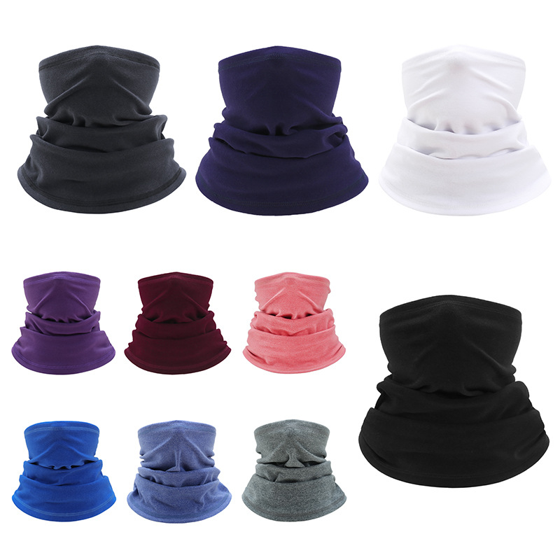 Picture of Winter Warm Men and Women Fleece-Lined Magic Headscarf Neck Scarf Cycling Mask Outdoor Versatile Fleece Magic Face Towel
