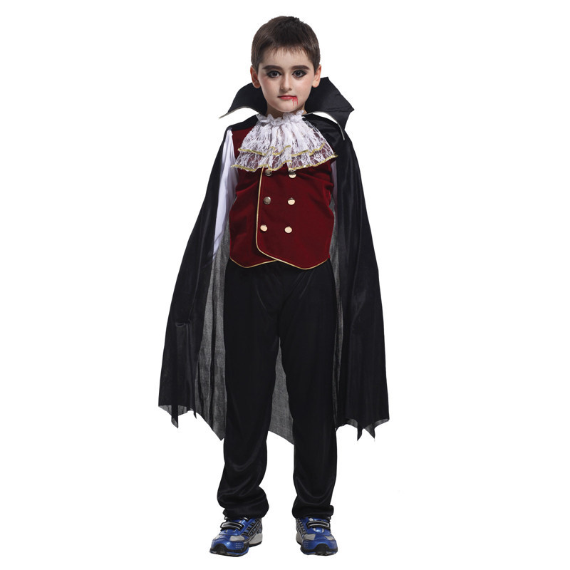 Picture of Halloween Children's vampire costume Vampire Prince costume school vampire play props
