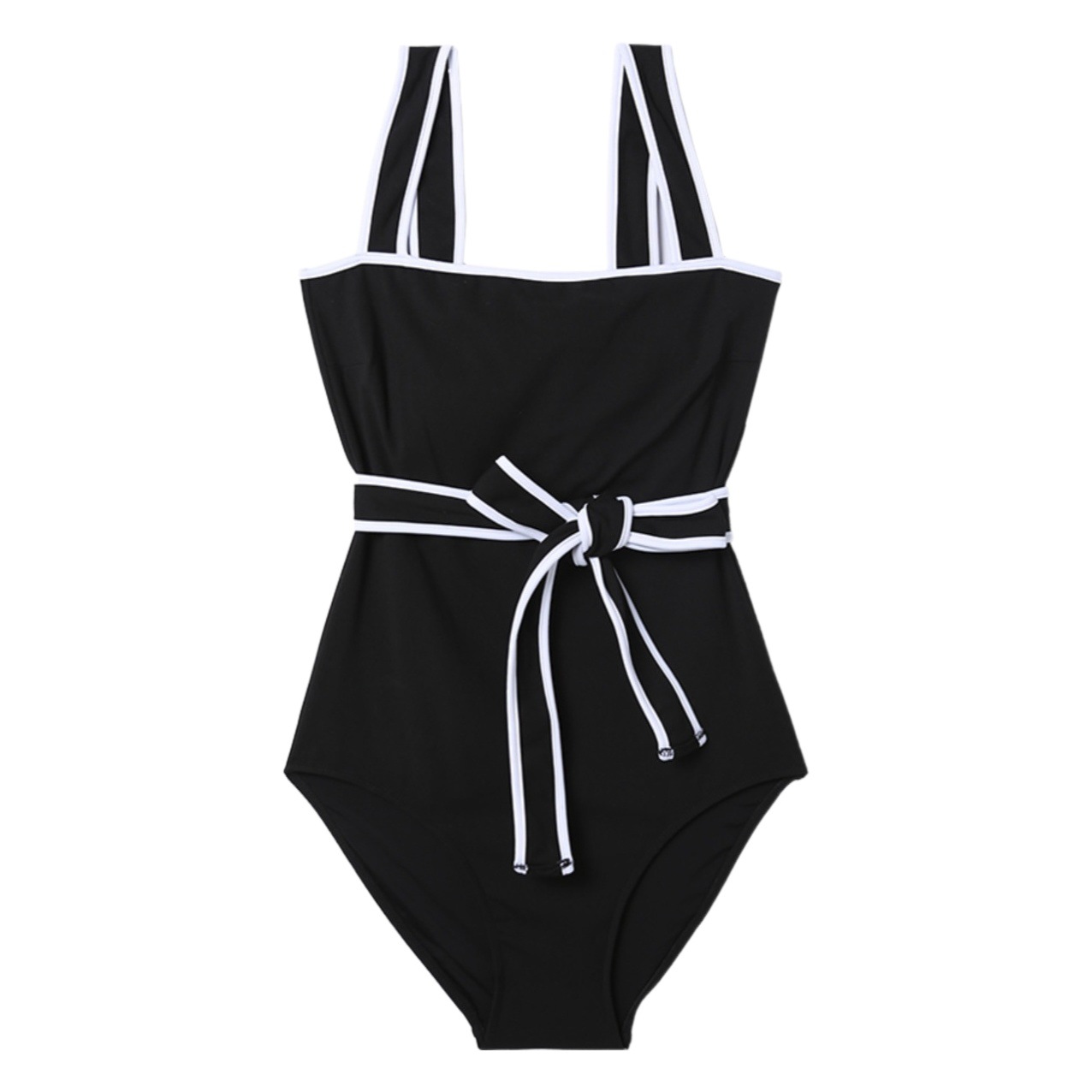 Source factory 2023 new one-piece swimsuit women's French retro sexy high-end swimsuit bikini foreign trade cross-border
