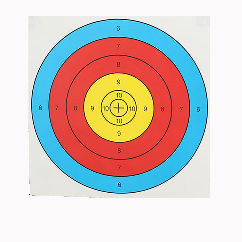 Picture of Bow and arrow shooting target paper shooting slingshot dart EVA target half ring target paper 40x 40 target stand paper wholesale