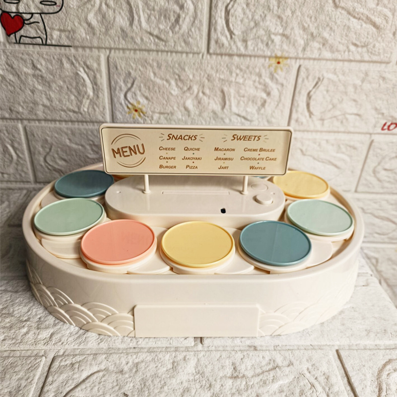 Picture of Rotary dessert birthday driver automatic rotating dessert machine rotary dessert machine cake display stand birthday party decoration