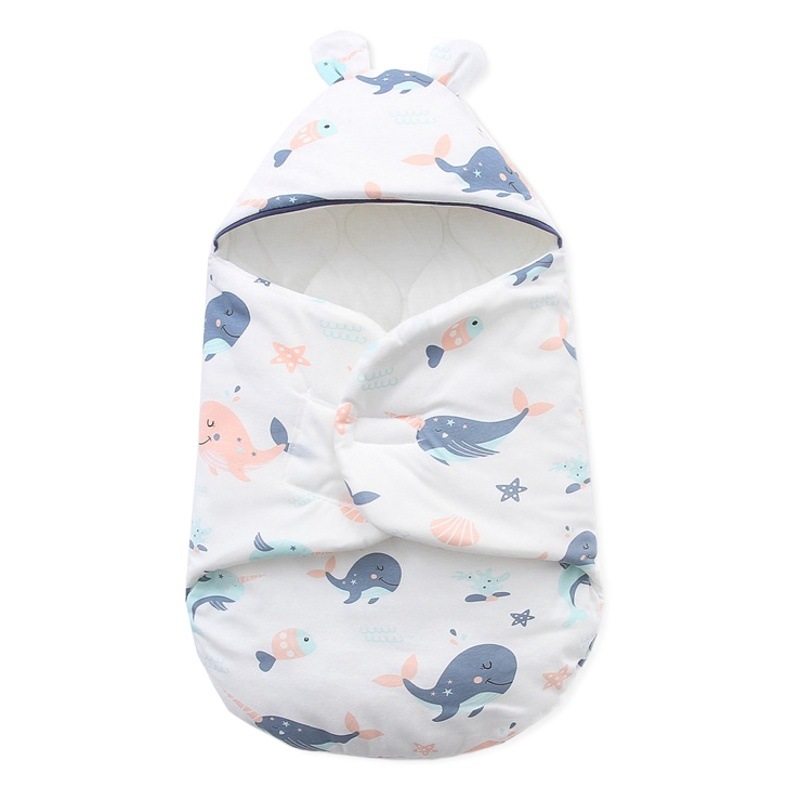 Newborn baby delivery room bag newborn hugging butterfly swaddling sleeping bag pure cotton spring, autumn and winter thick baby supplies