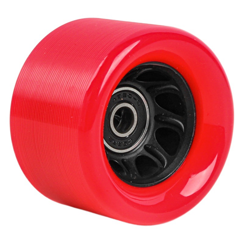 6242 double-row roller skates car wheel four-wheel skates high hardness speed pulley roller skates PU non-flash wheels