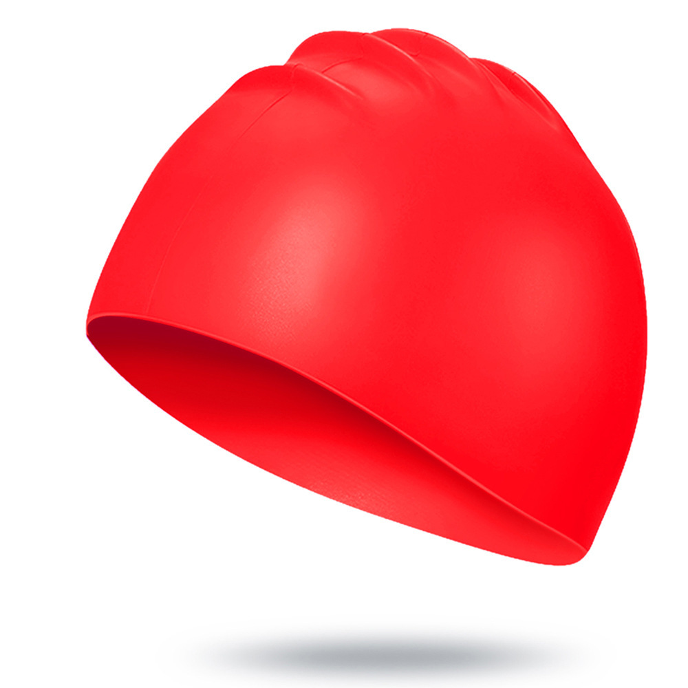 Picture of Hot sale unisex silicone swimming cap wholesale solid color high elastic breathable swimming cap waterproof non-slip head