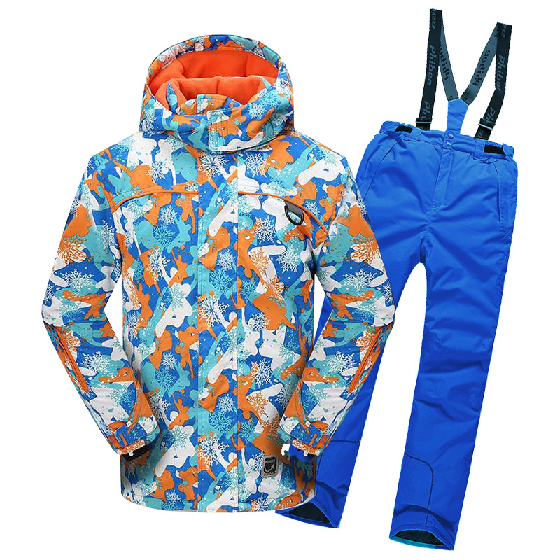 Picture of Cross-border e-commerce Phoebe Elephant Children's Ski Suit Warm Jacket Outdoor Thickened Waterproof for Boys and Girls