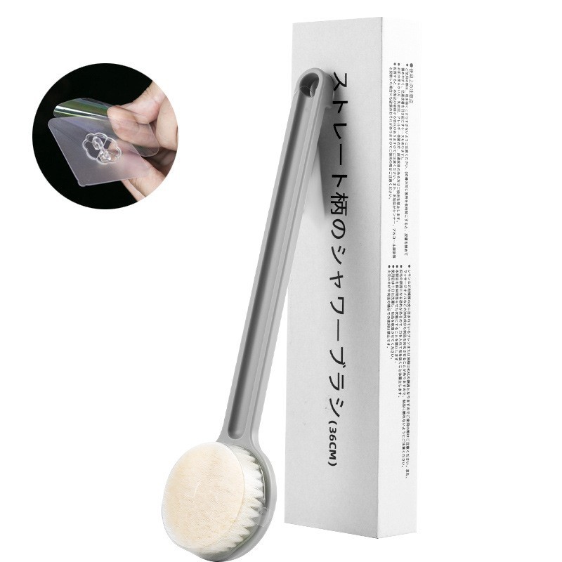 Picture of A generation of hair bubble bag bath brush mud bath brush long handle soft hair body bath brush back artifact bathroom