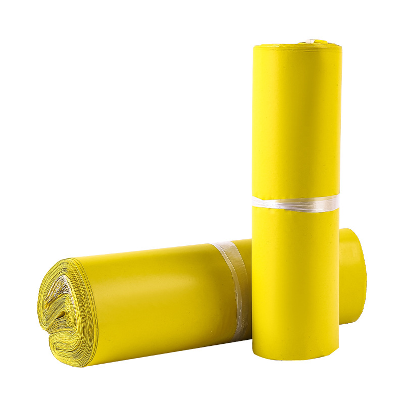 Picture of Yellow express bag wholesale logistics package waterproof packing bag color express bag mail delivery bag