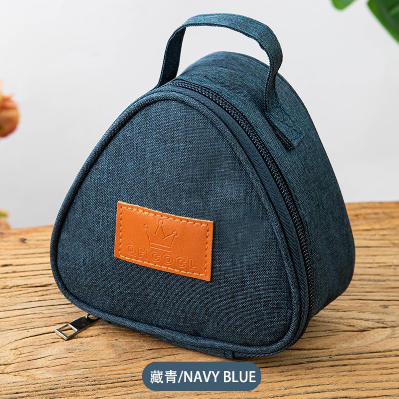New Japanese style large rice ball insulation bag triangle lunch bag egg breakfast bag in stock wholesale insulation bag