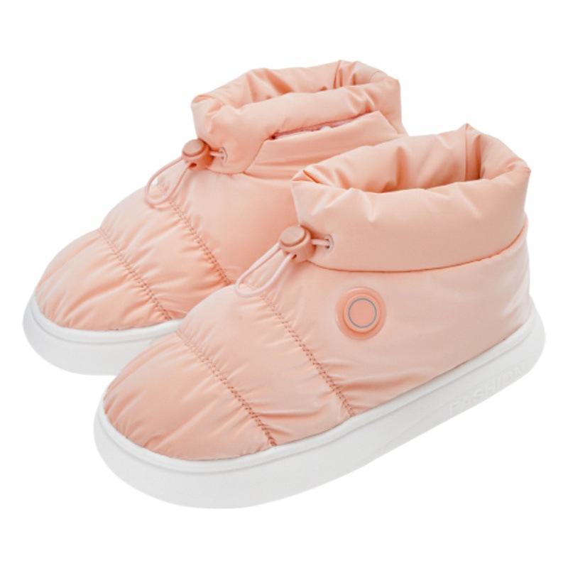 Picture of Foot Warmer Heating Shoes Charging Heating Warm Cotton Shoes Home Office Foot Warmer Removable and Washable Electric Cotton Shoes for Men and Women