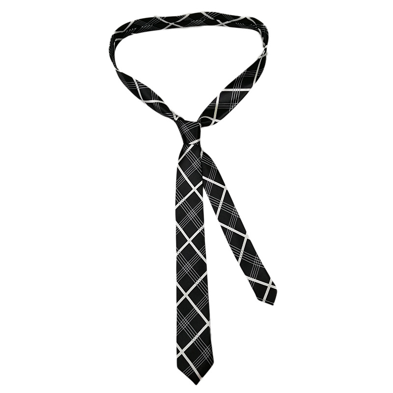 Picture of Zebra Leopard Print Love Poker Letters 5cm Matchinging Shirt Ins Student Tie Unisex Versatile Can Be Customized