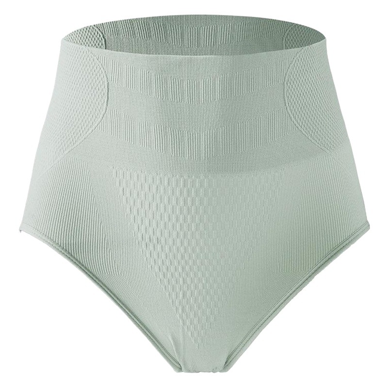High waist belly shaping simple seamless women's underwear breathable stretch comfortable hip lifting graphene underwear women