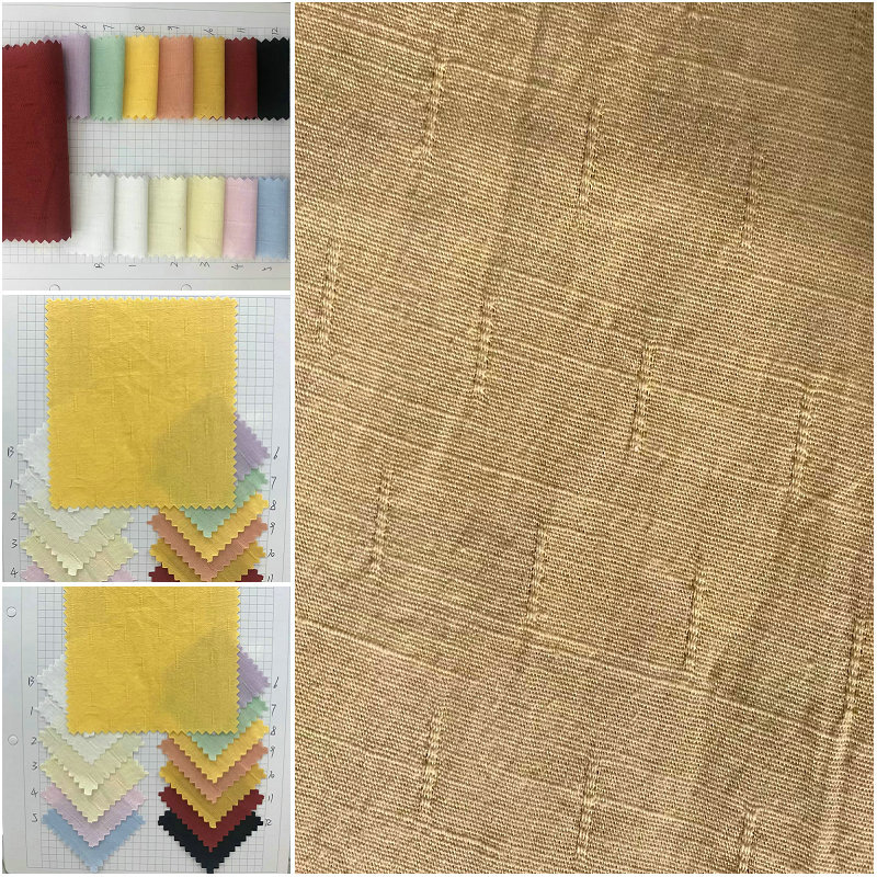 Picture of Cotton Slub Fabric Imitation Hemp Cotton Weft Slub Fabric Cotton Spider Point Slub Fabric Cotton Thick Slub Fabric