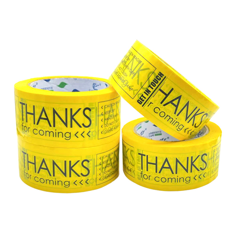 Picture of Tape manufacturers fixed sealing box packing tape FRAGILE fragile warning English letters warning tape