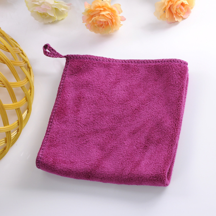 Picture of Fiber towel thickened each size small square household cleaning cloth absorbent household cleaning support logo