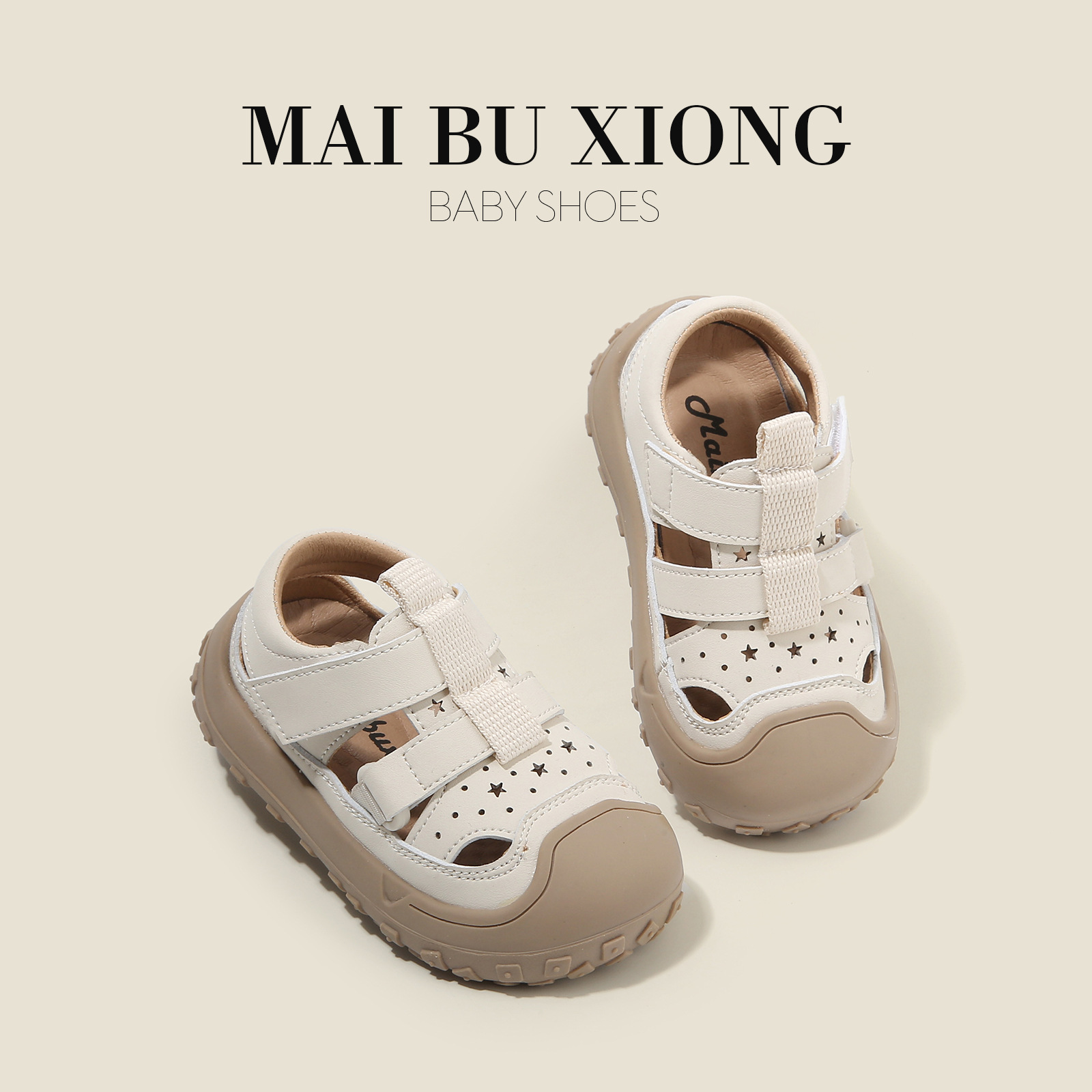 Maibu Bear Baby Children's toddler Shoes New Style Sandals One Year Old Girl's Casual Shoes Children's Summer New Style