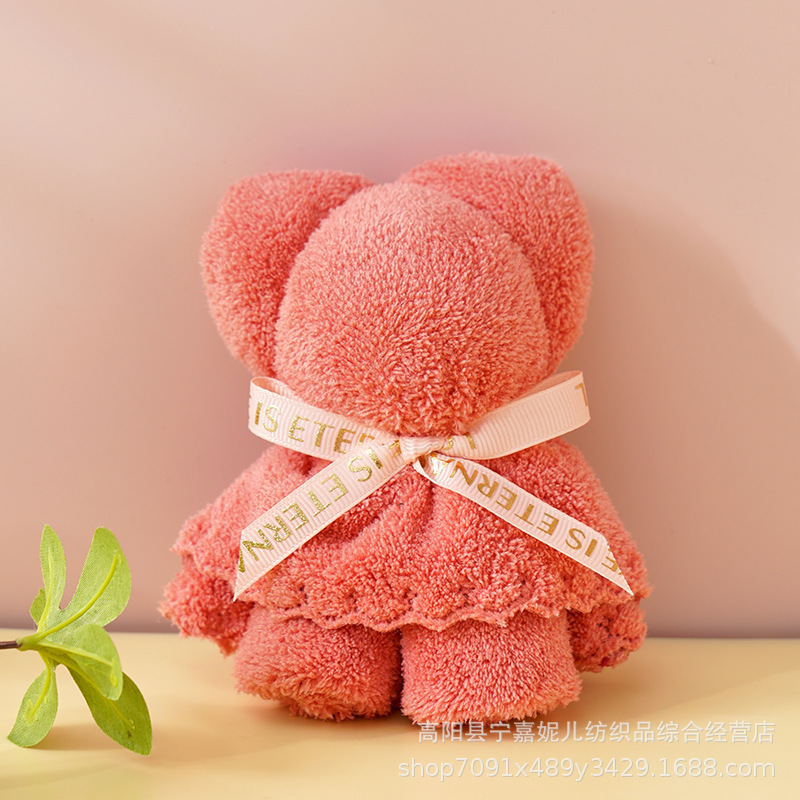 Picture of Bear Towel Hand Gift Wedding Candy Wedding Shop Birthday Wedding Ceremony Teacher's Day Mid-Autumn Festival Hand Gift Towel