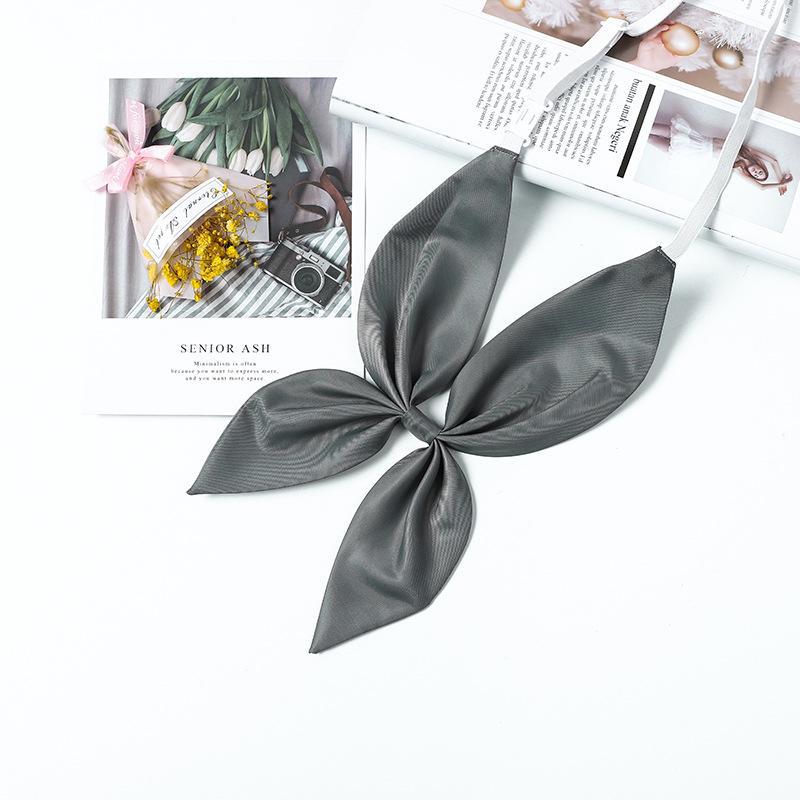 Picture of Goldfish Knot Jk Bow Tie Imitation Triangle Towel Free Slayer Suit Scarf Japanese Bow Uniform Collar wine red