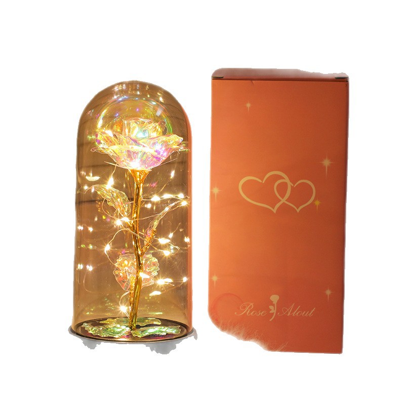 Picture of Immortal bouquet rose night light ornament bedroom decoration birthday gift for girlfriend girl children student Qixi Festival