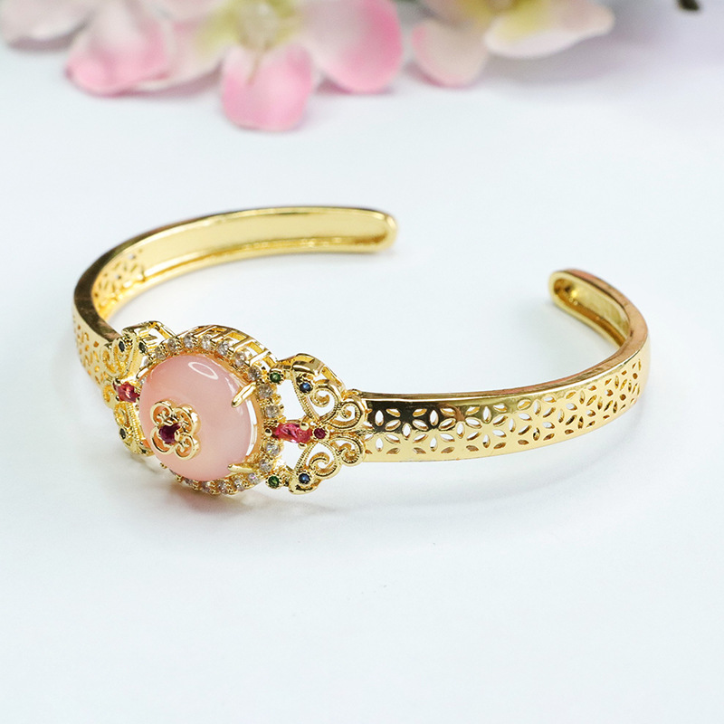 Picture of Yuyu Natural Salt Source Agate Bracelet Ping An Buckle Bracelet Bracelet Retro Factory Wholesale Generation MN3072712