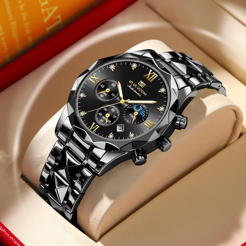 Picture of Cross-border brand men's watches waterproof fashion ling face design with calendar business fashion men's watches factory wholesale