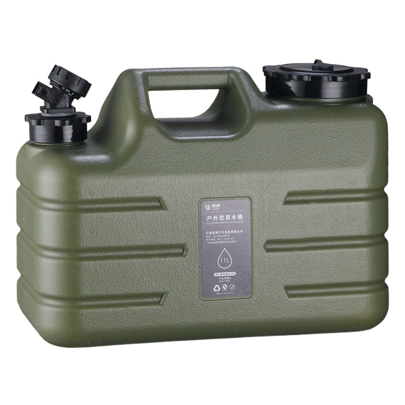 Outdoor pe food grade plastic bucket for household water storage pure with faucet car camping drinking large capacity