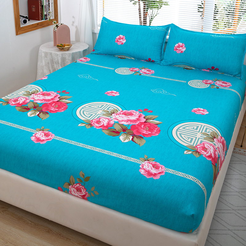 Picture of Printed Fitted Bed Sheets, Simmons Protective Dust Cover, All-Inclusive Elastic Bed Cover, No Pilling, No Shrinkage