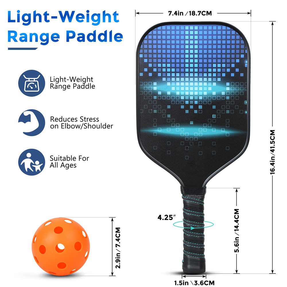 Picture of Glass fiber Yiwu pick racket set outdoor sports pick racket a generation of Pickleball Paddles