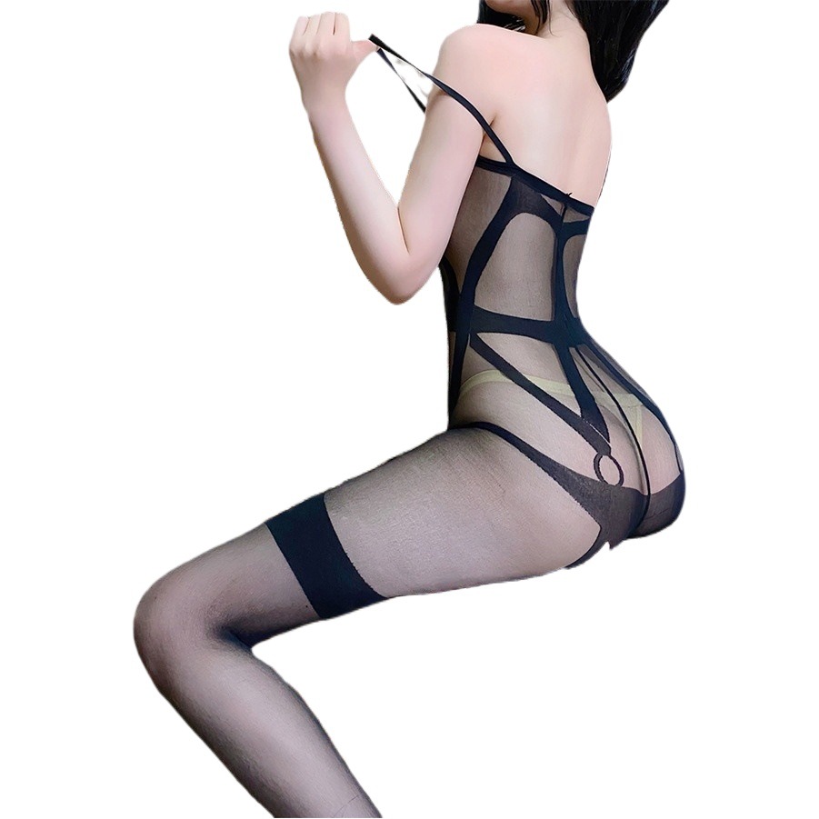 Night spring breeze sexy underwear three-point passion-free tight stockings tear sexy net suit a generation of hair
