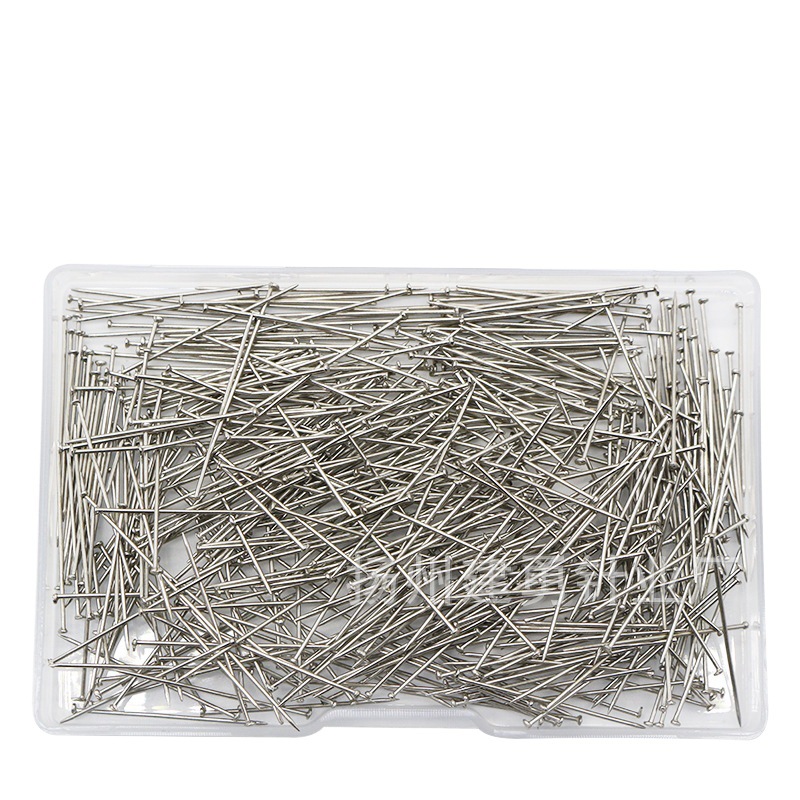 Factory supply transparent boxed 0.6 * 26MM pin office fixed pin clothing vertical cutting pin positioning pin
