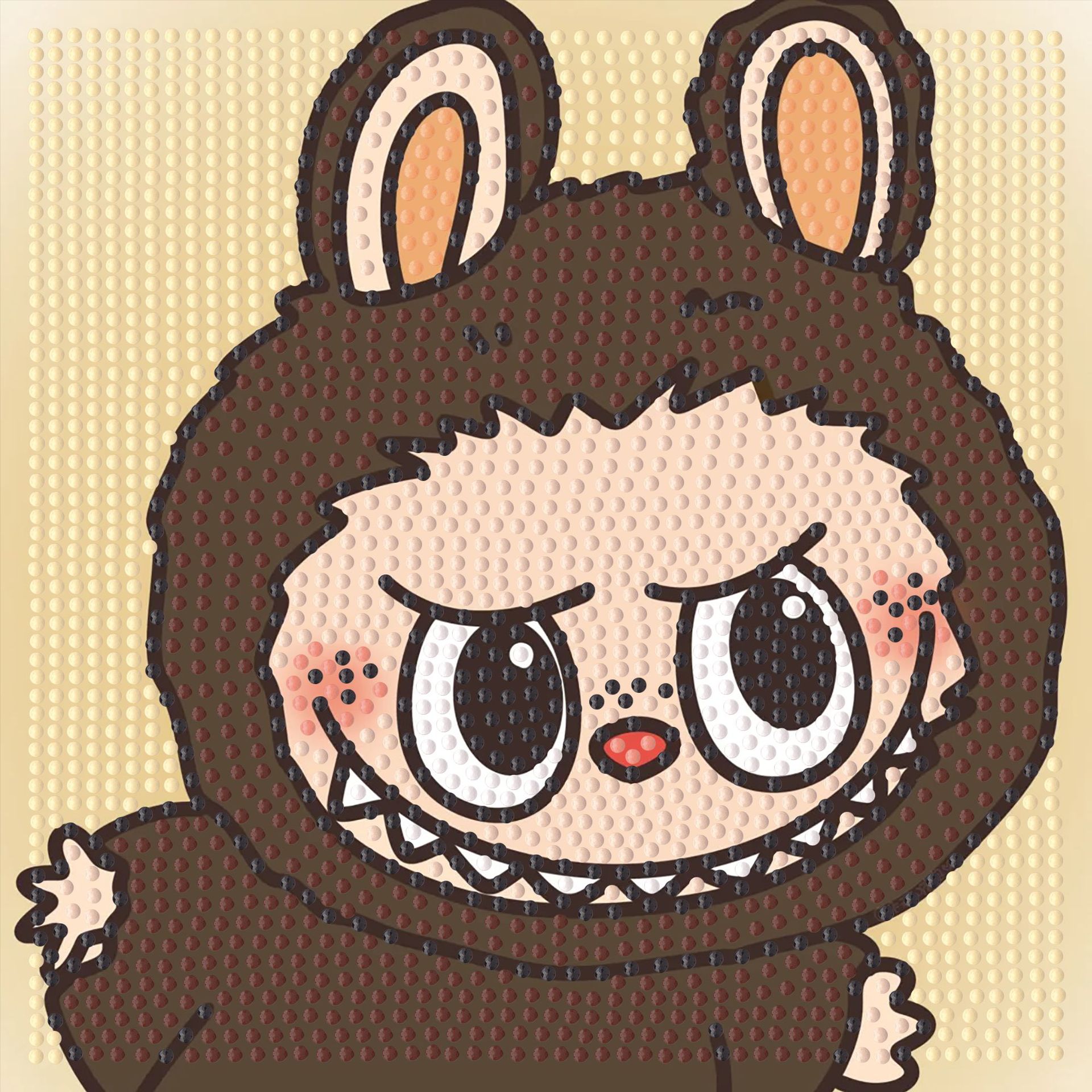 Picture of Original God New Diamond painting children student diy handmade diamond material package with frame Cartoon Cartoon educational toys