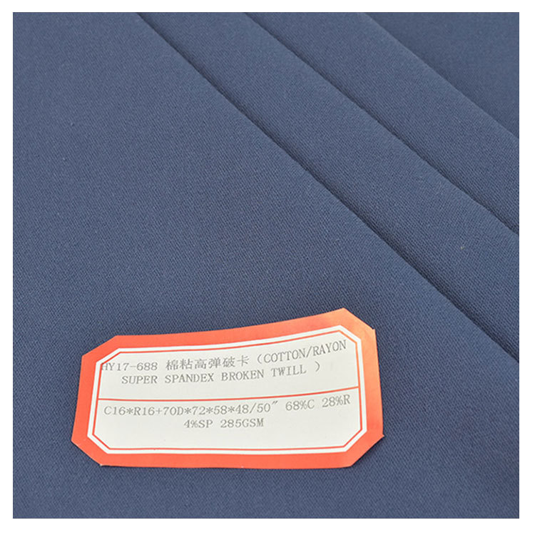 Women's Pants Four-Way Stretch Fabric Cotton-Viscose Blended Woven Four-Way Stretch High Elasticity Wear-Resistant Women's Pants Fabric Wholesale