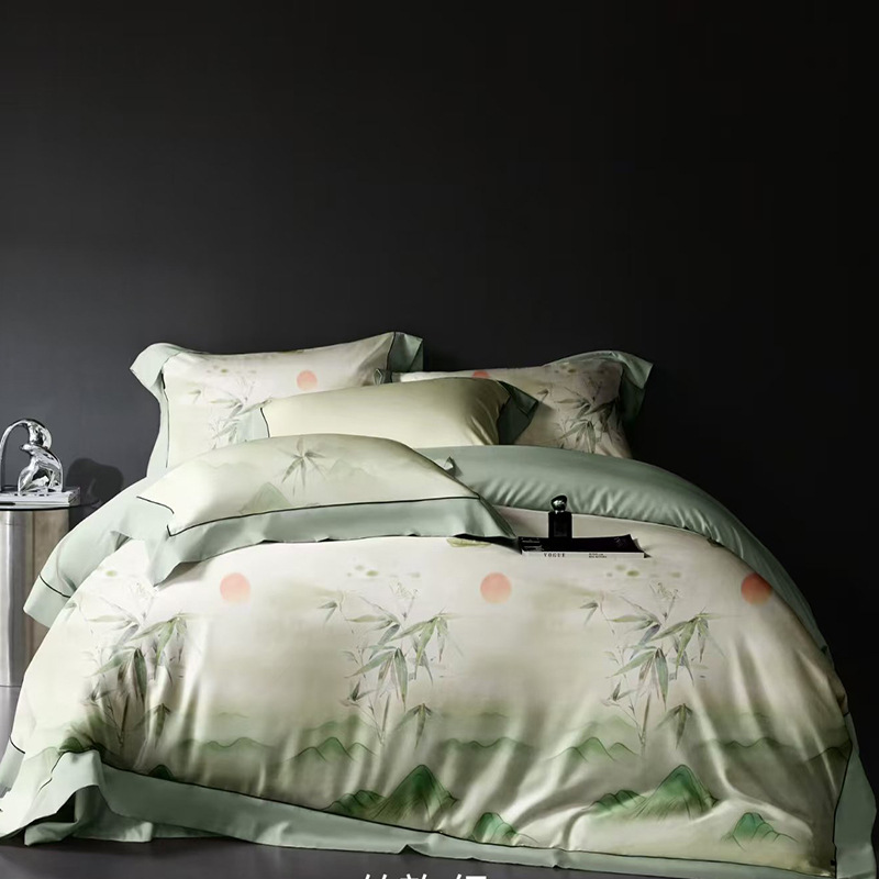 Picture of 40 Modal Reactive Digital Printing Fabric Woven Wide Flower Plant Bedding Fabric Source Wholesale