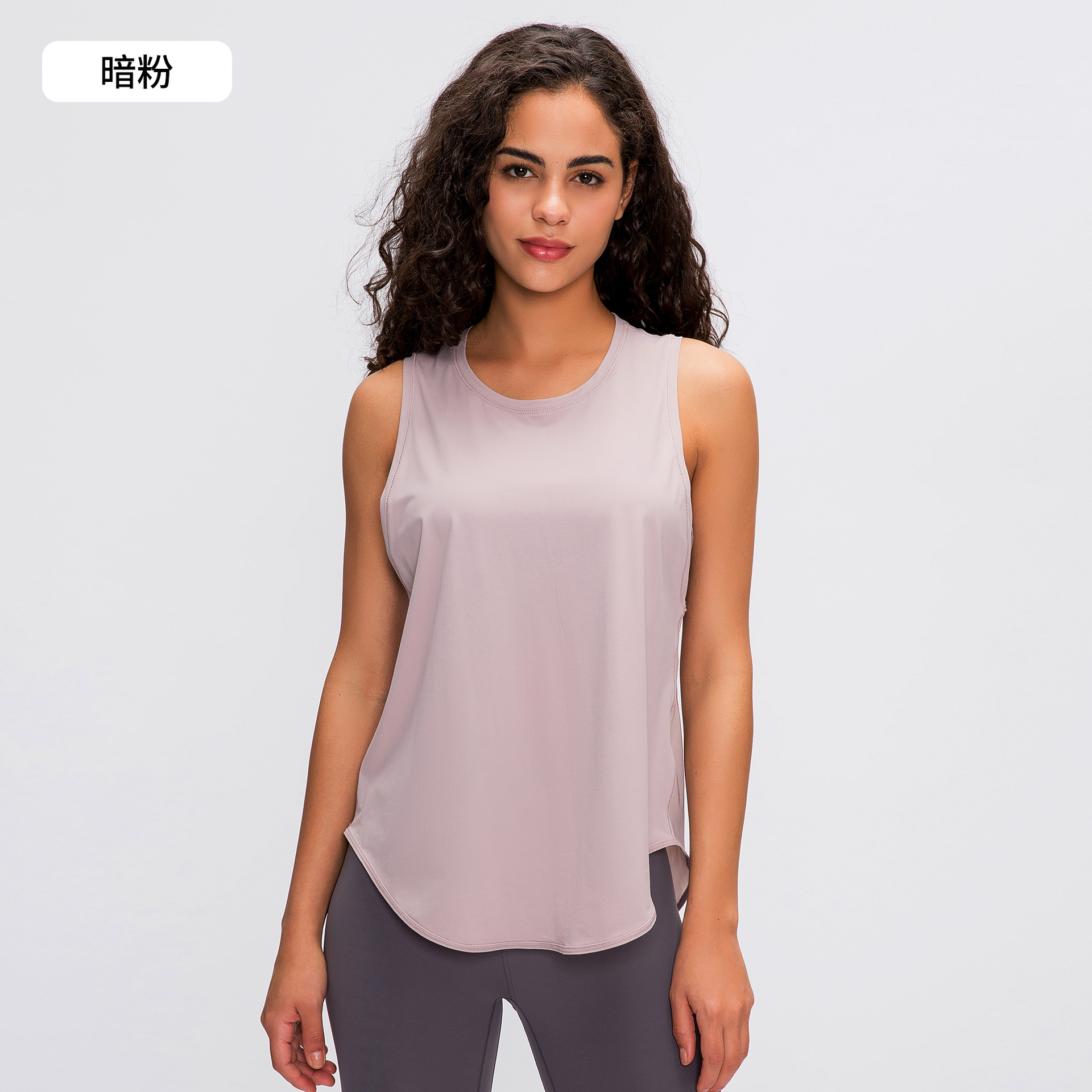 Picture of Spring and Summer New Yoga Vest T-shirt Women's Fitness Sleeveless Blouse Quick-drying Loose Yoga Top S2023