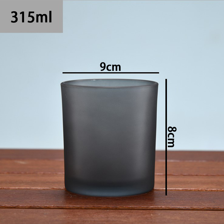 Picture of Wholesale DIY Flameless Scented Candle Cups Empty Colored Glass Jars Transparent Sprayable Glass Bottles with Screen-Printed Text