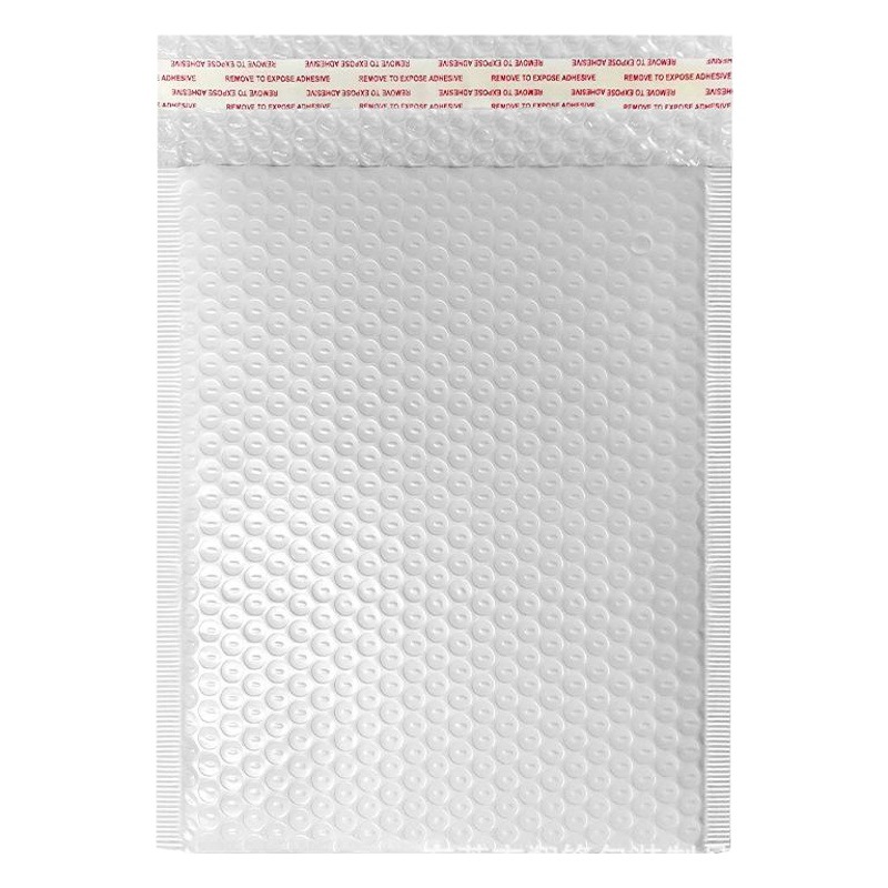 Pearlescent Film Bubble Bag Matte Film White Clothing Phone Case Facial Mask Foam Bag Bubble Envelope Bag Plastic Bag