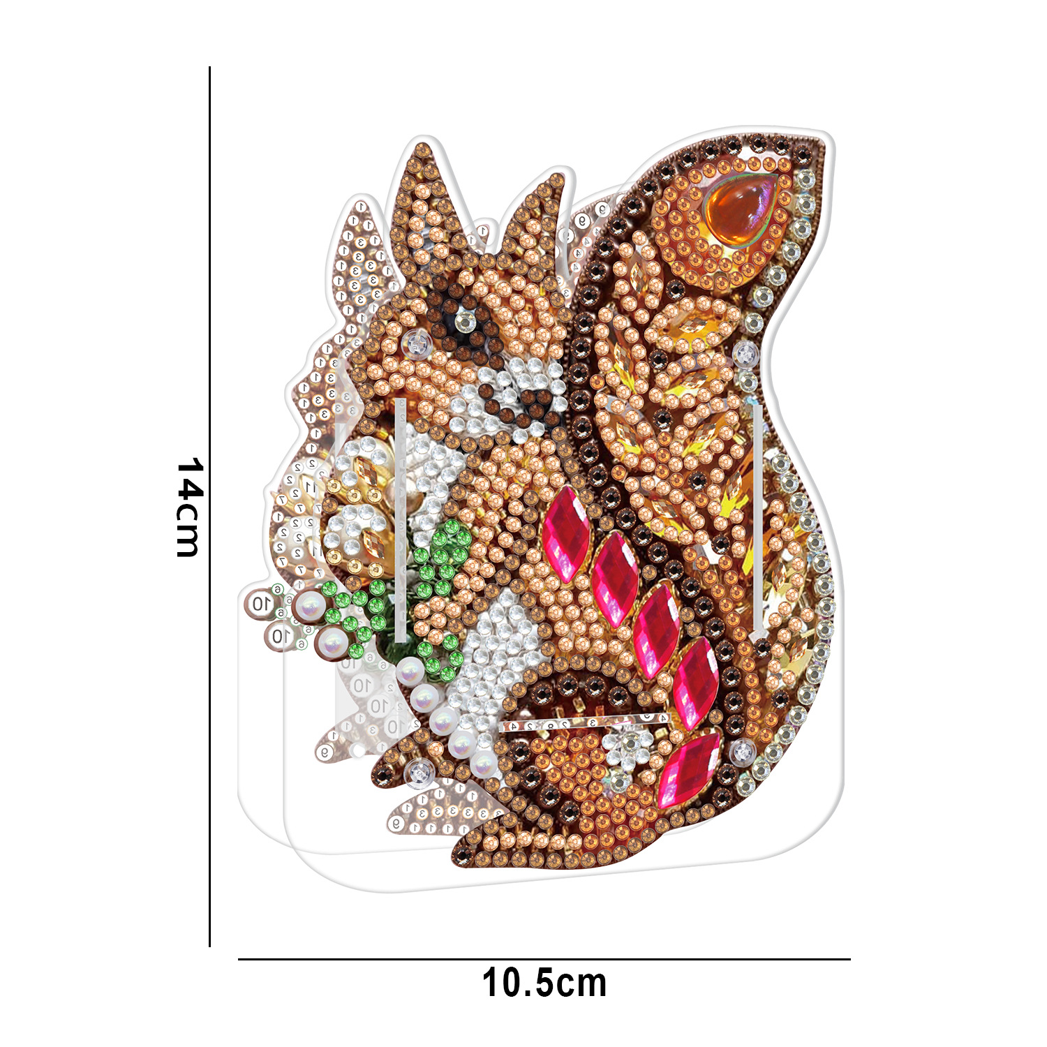 Picture of Diamond painting peripheral pen holder transparent PVC pen holder foreign trade new creative handmade stick drill desktop storage ornaments