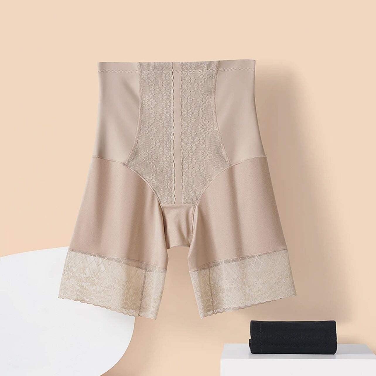 Picture of Customized Summer New Body-Shaping Safety Shorts, Extended High-Waisted Lace Strong Tummy Control Shapewear Shorts