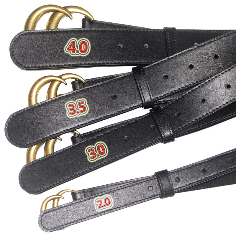 Bronze Double g Belt Double-Sided First-Layer Cowhide Solid Pure Copper Versatile Gg Belt Gift Box Packaging Brand Trouser Belt