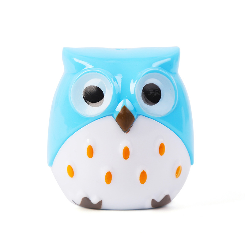 Picture of Creative cute cartoon owl pencil sharpener double hole pencil sharpener student pencil sharpener pencil sharpener wholesale