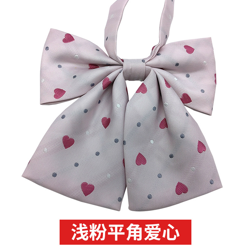 Picture of JK Fresh Japanese Style Knot-free Bow Tie Women's Bow Pointed Dot Pattern Shirt Collar Flower Academy Style Decoration