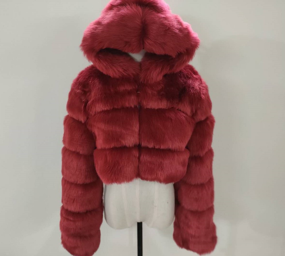 Picture of New imitation fur coat coat European and American fashion imitation fur factory wholesale Haining imitation fur fashion Joker