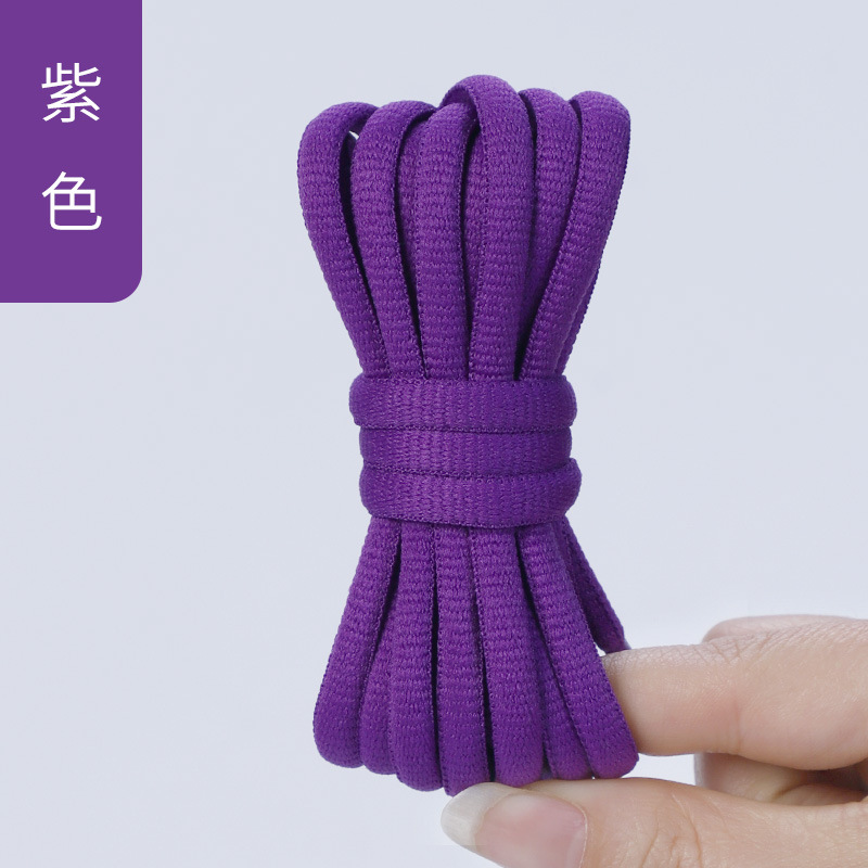 Picture of Wild elephant wholesale semicircle shoelace basketball shoes sneaker casual shoes shoelace black and white blue color oval shoelace rope