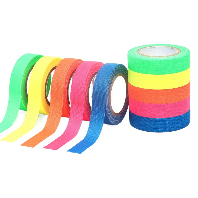 Glowing Fluorescent Black Light Purple Light Cotton Tape Stage Photography Matte Masking Tape Entertainment Uv Tape