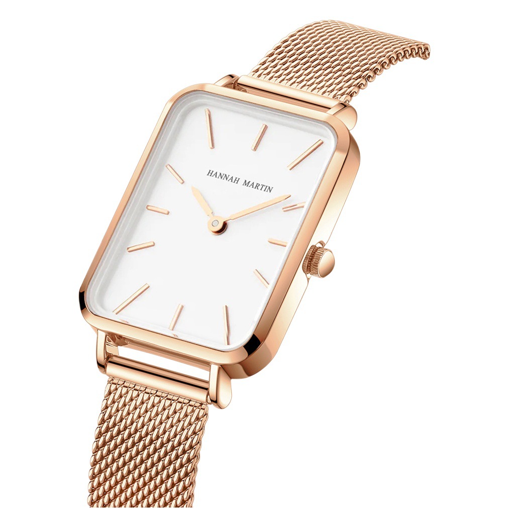 Cross-border AliExpress Japanese movement light luxury retro square plate waterproof watch fashion casual small square watch ladies wholesale