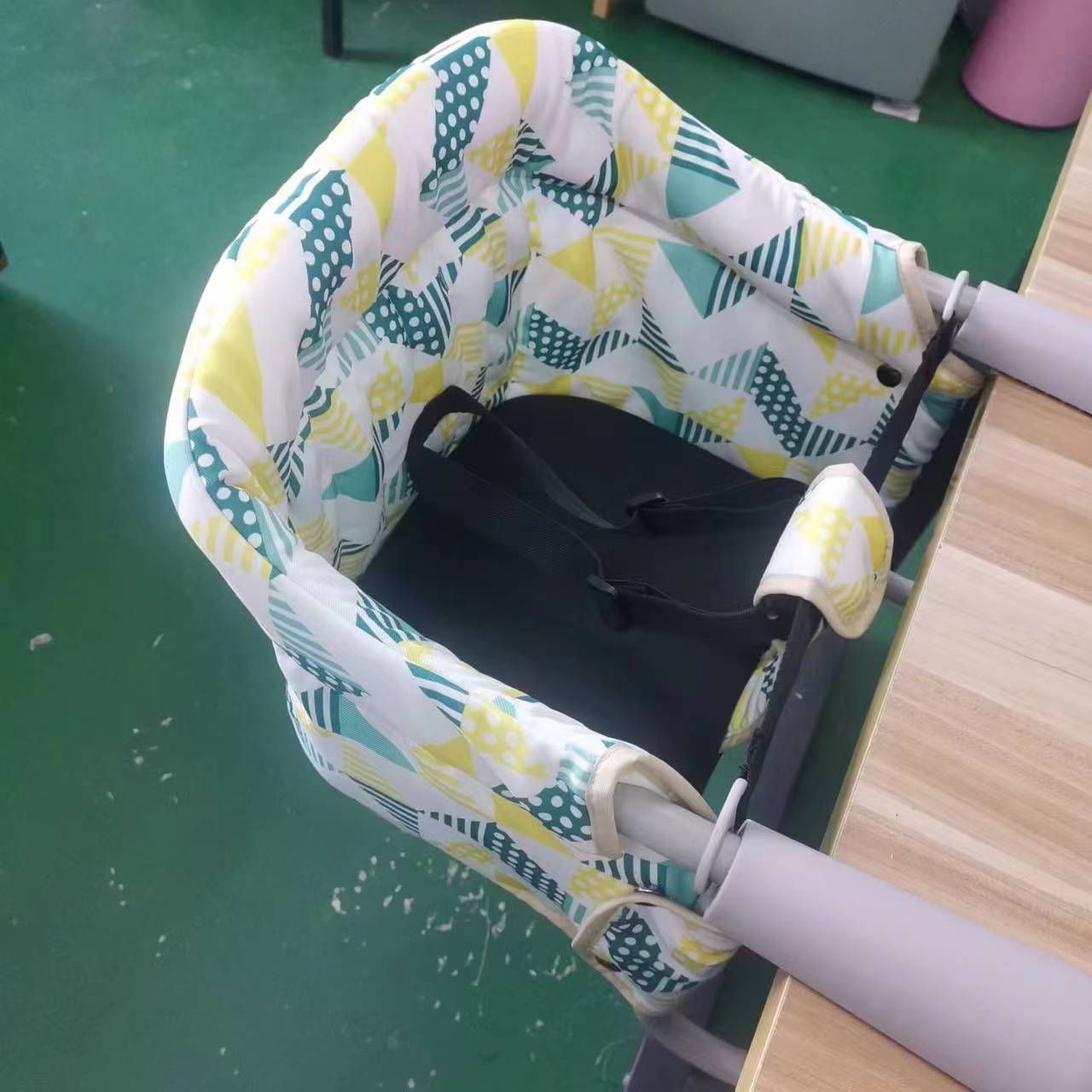 Picture of Children's Dining Table and Chair Side Chair Folding Dining Chair Travel Chair Upgraded Rocking Chair Toy Dinner Plate Bed Chair