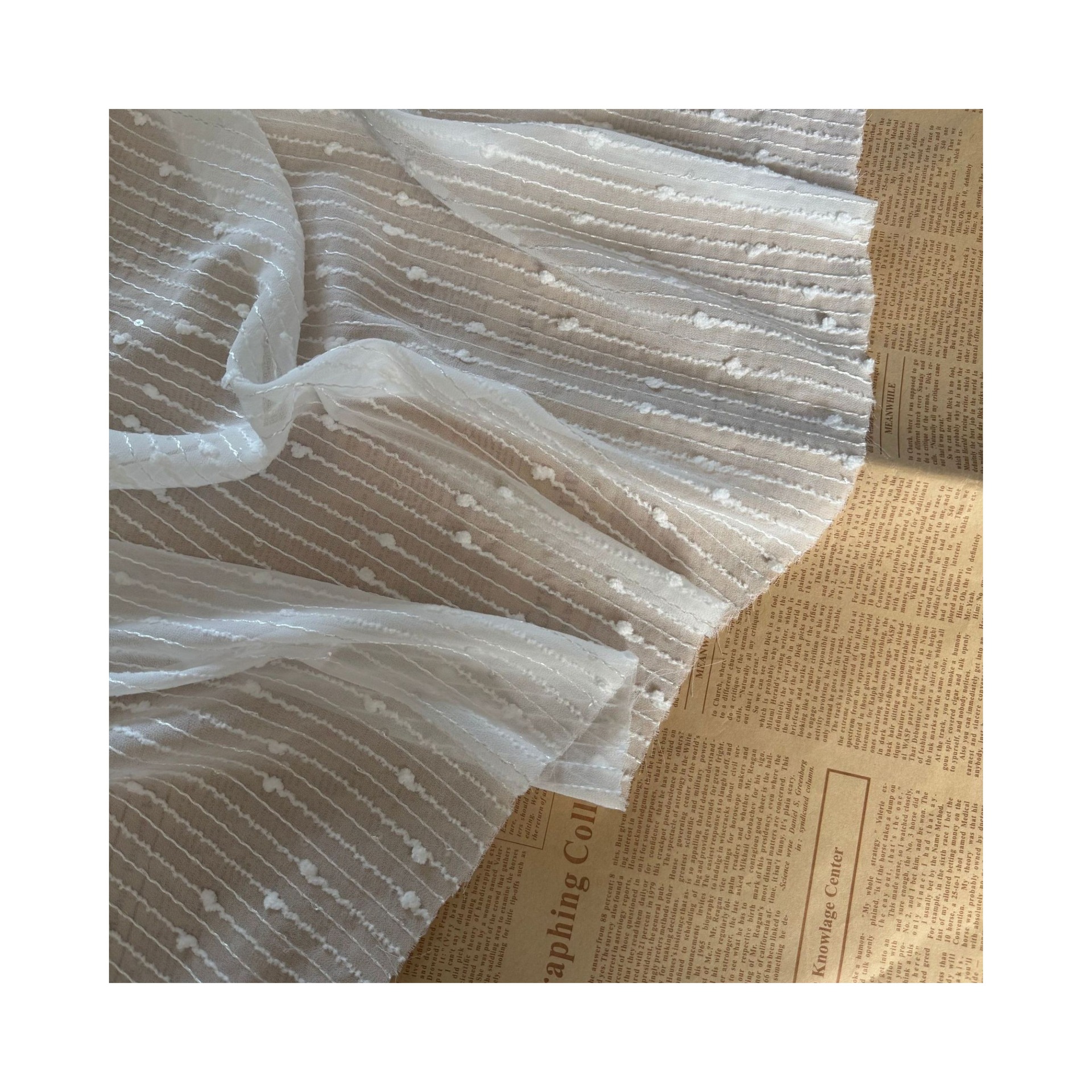 Pearl Chiffon Sequin Embroidered Fashionable Women's Cool and Breathable Dress