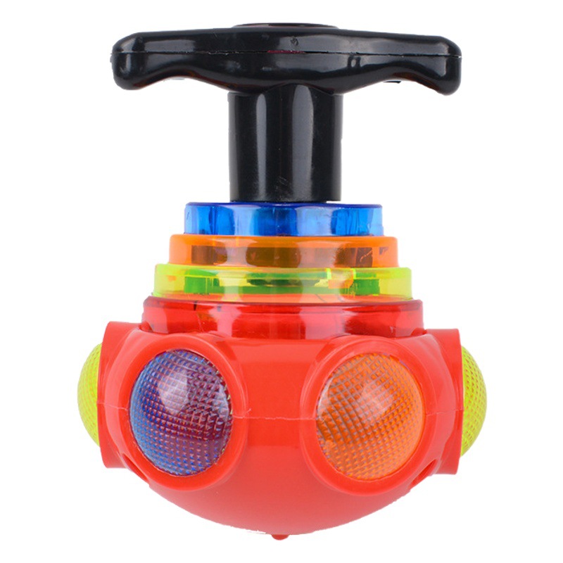 Stall wholesale children's colorful music luminous electric gyro toys night market hot puzzle luminous gyro toys
