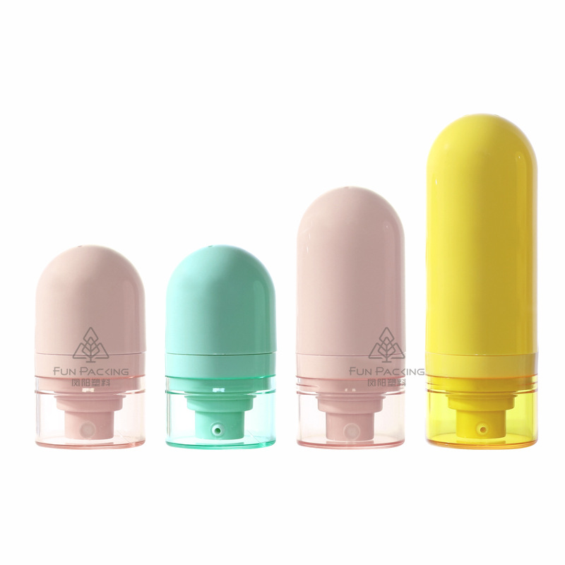 Picture of ABS inverted vacuum bottle 15ml 30ml macaroon cosmetic spray bottle 50ml vacuum emulsion split bottle